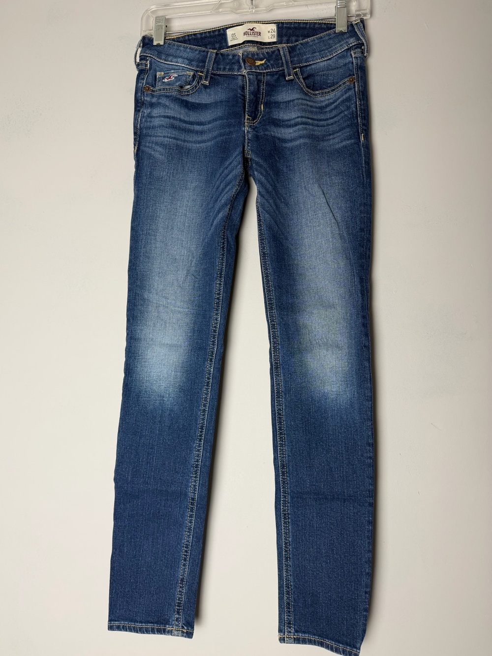Hollister Women's Blue skinny Jeans 0S